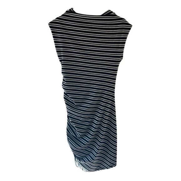BY ANTHROPOLOGIE RIBBED KNIT Gathered Striped Dress size Small - Picture 5 of 10